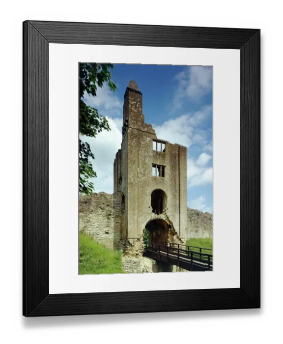 Framed Print : Sherborne Old Castle gatehouse K000830