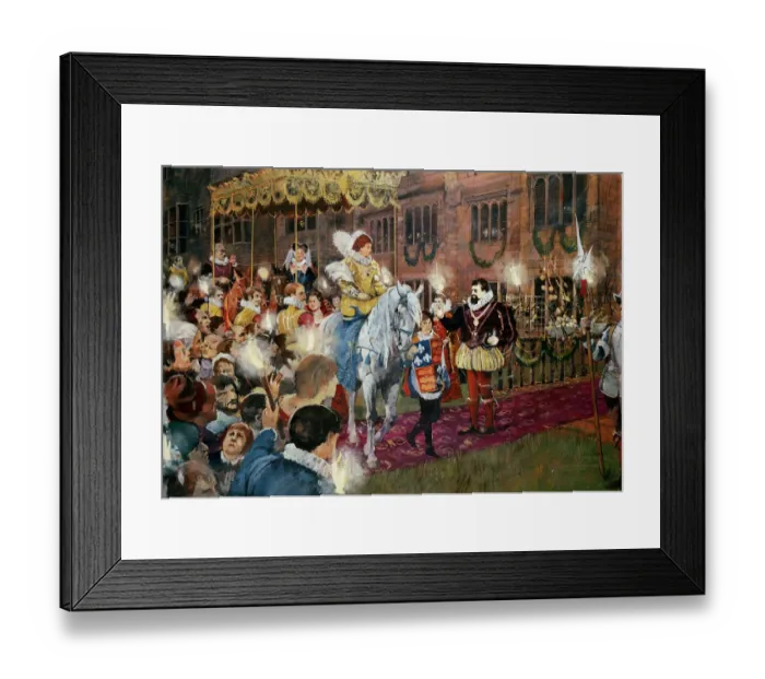 Framed Print : Queen Elizabeth I and Robert Dudley J950051
