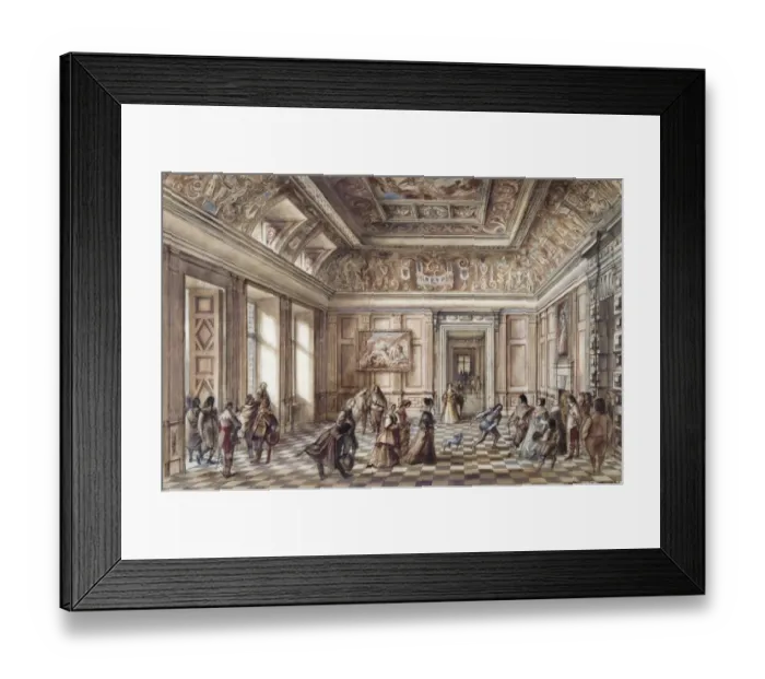 Framed Print : Bolsover Castle entrance hall J940475
