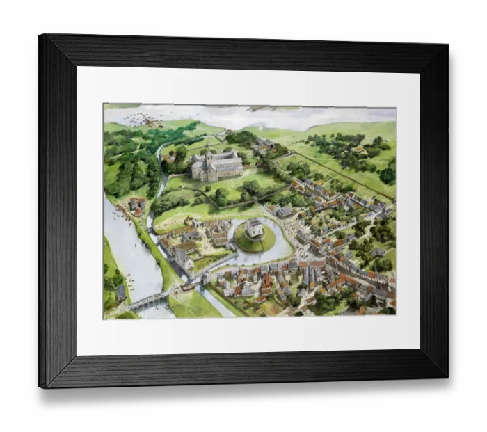 Framed Print : Christchurch Castle and Norman House N970003