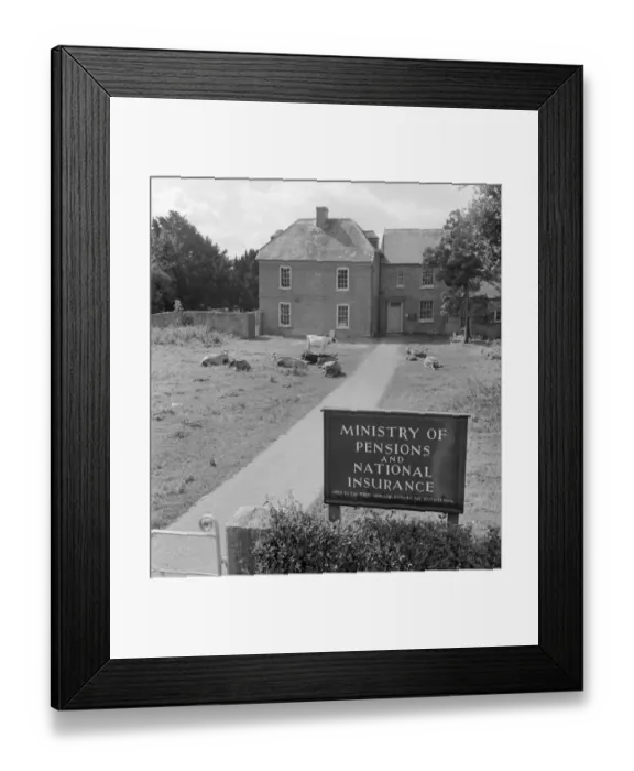 Framed Print : Ministry of Pensions and National Insurance a075348