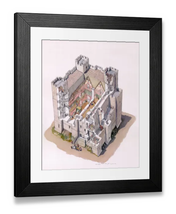 Framed Print : Dover Castle Keep c. 1190 N090100