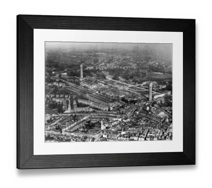 Framed Print : Crystal Palace after the fire 1936 rhw11521_h6133
