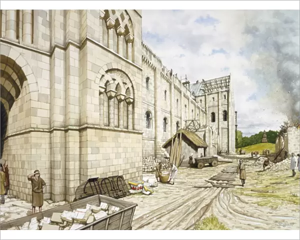 St Augustines Abbey during construction J000092