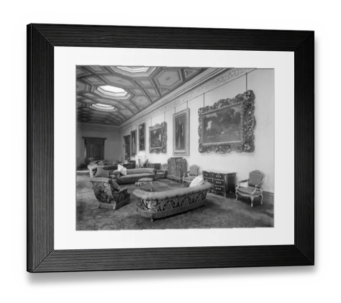 Framed Print : Witley Court Picture Gallery c. 1920 BL25090 Framed Print : Witley Court Picture Gallery c. 1920 BL25090