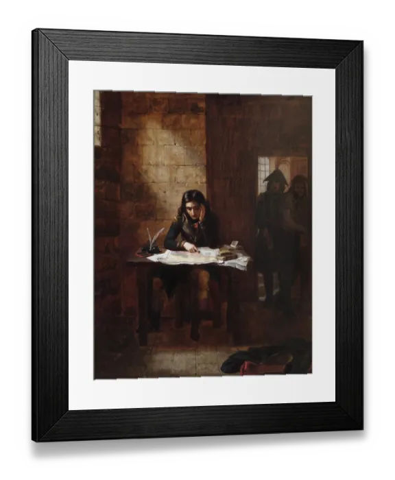 Framed Print : Ward - Napoleon in the Prison of Nice in 1794 N070687