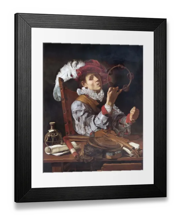 Framed Print : Caravaggio - A Musician N070517 Framed Print : Caravaggio - A Musician N070517