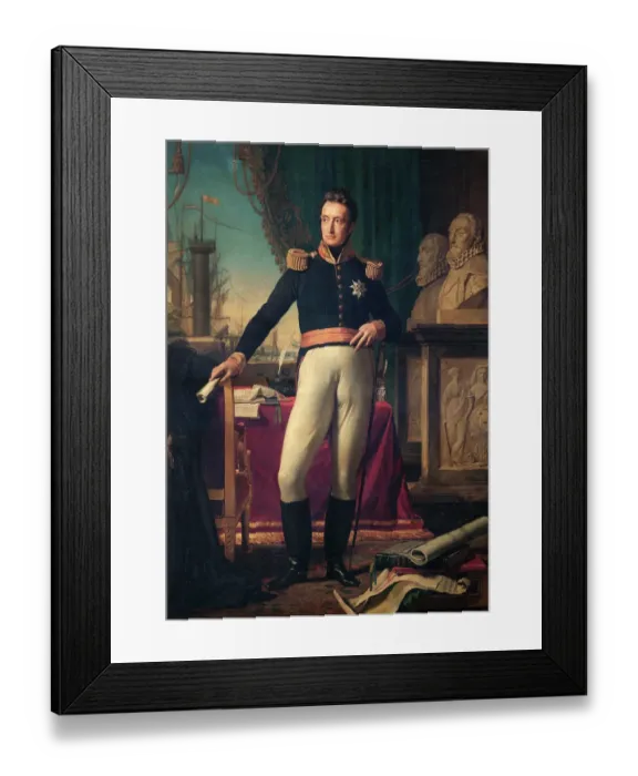 Framed Print : Navez - William I, King of Holland N070441