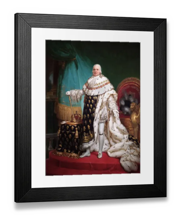 Framed Print : Gerard - Louis XVIII, King of France N070442 Framed Print : Gerard - Louis XVIII, King of France N070442