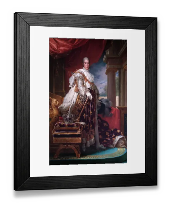 Framed Print : Gerard - Charles X, King of France N070443 Framed Print : Gerard - Charles X, King of France N070443