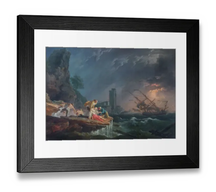 Framed Print : A Shipwreck N070540