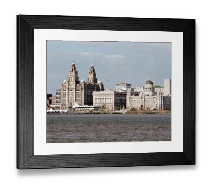 Framed Print : Three Graces, Liverpool a029396