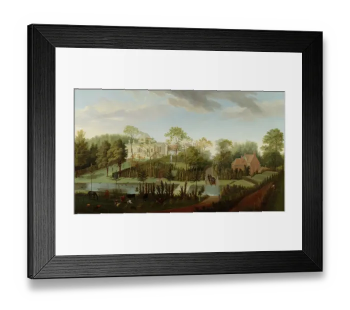 Framed Print : Rysbrack - A View of Chiswick House K070015
