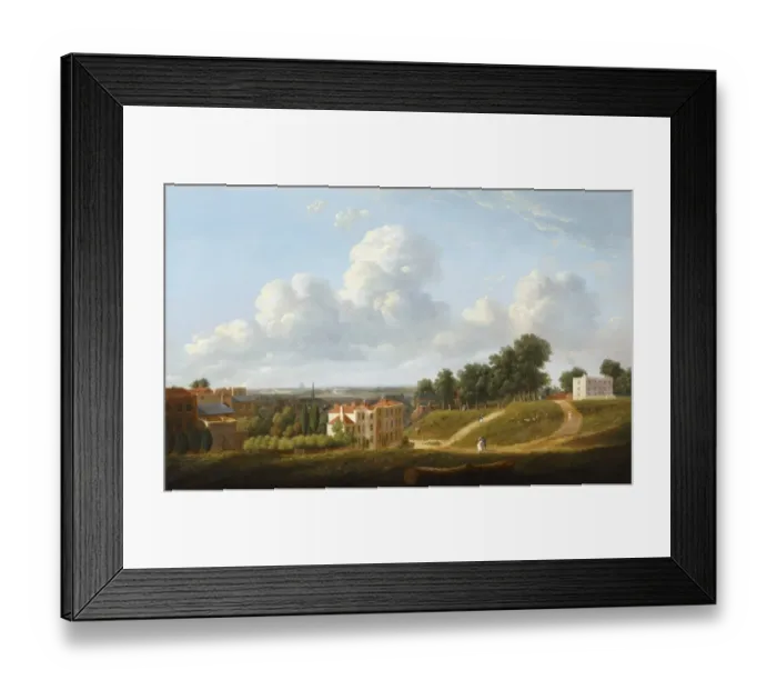Framed Print : Hofland - View of Crooms Hill overlooking Hyde Vale J910213