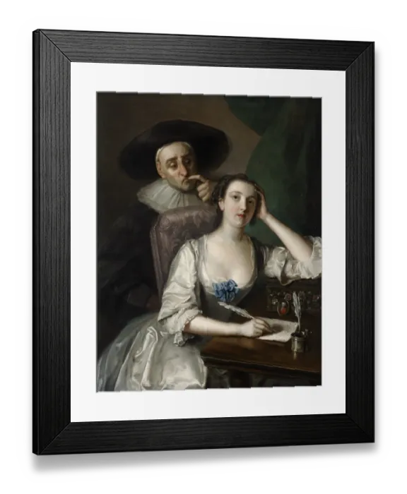 Framed Print : Mercier - The Letter Writer J920158