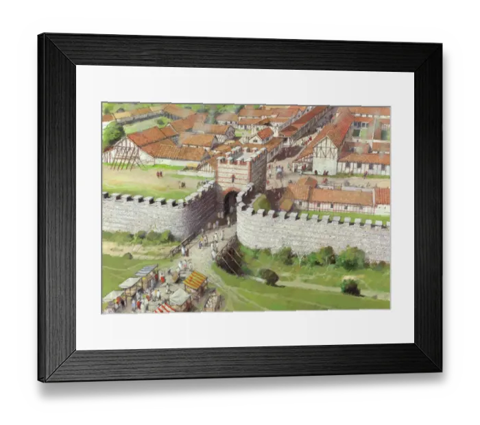 Framed Print : Silchester Roman City Walls J950064 Framed Print : Silchester Roman City Walls J950064
