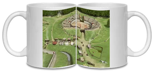 Silchester Roman City Amphitheatre N080914