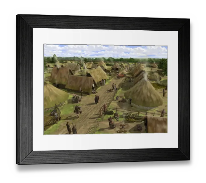 Framed Print : Iron Age Silchester N080916