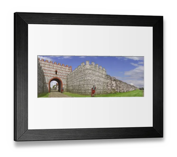 Framed Print : Silchester Roman City Walls N080918