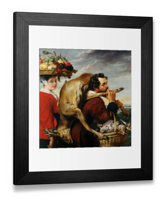 Framed Print : Snyders - Figures with Fruit and Game J910535