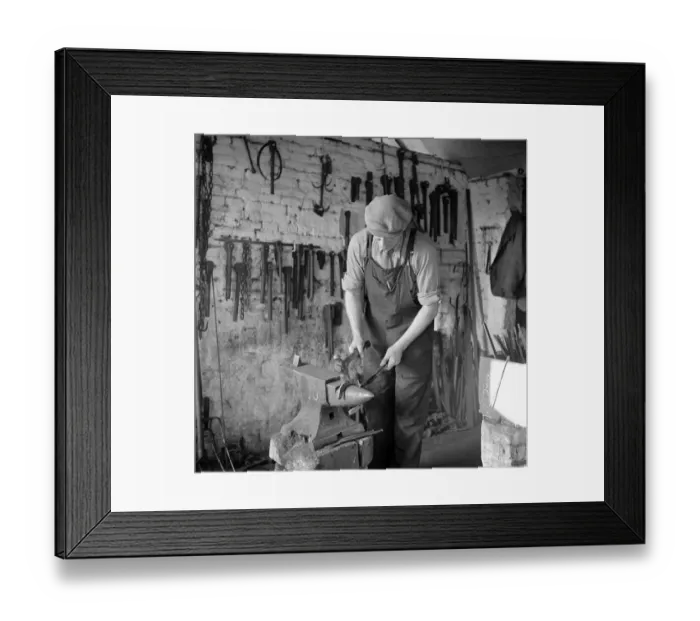 Framed Print : Blacksmith, Norfolk a98_13558