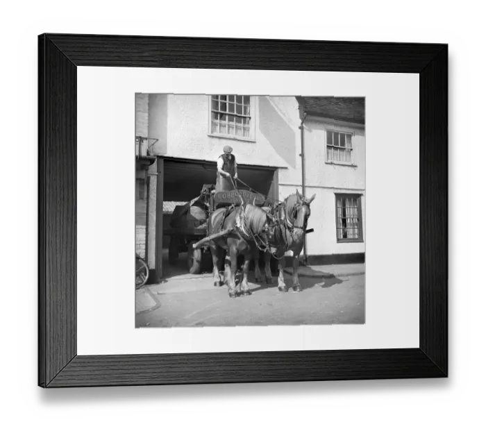 Framed Print : Brewers dray, Ipswich a98_12167