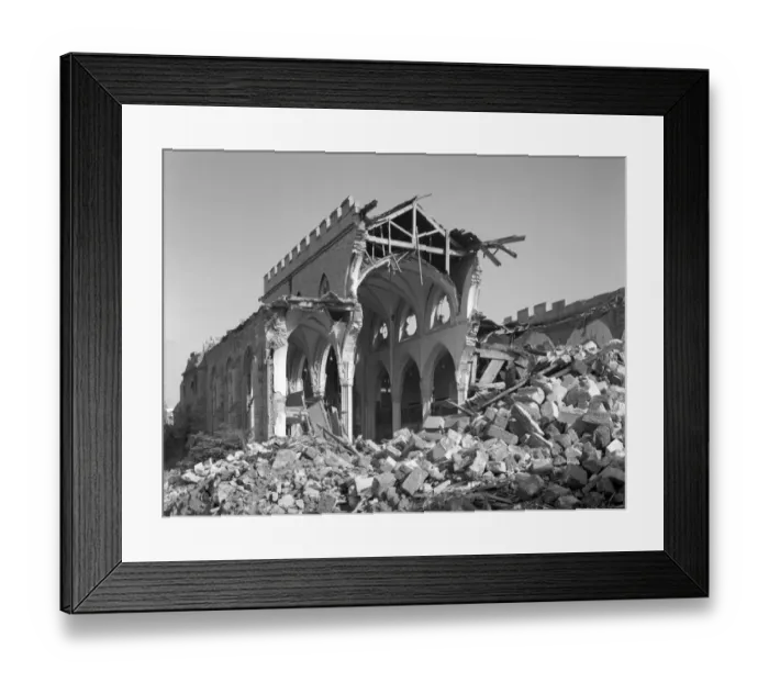 Framed Print : St Sidwells Church, Exeter 1942 BB42_03938