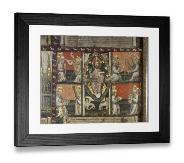 Framed Print : Westminster Abbey, Chapter House wall painting J020064 Framed Print : Westminster Abbey, Chapter House wall painting J020064