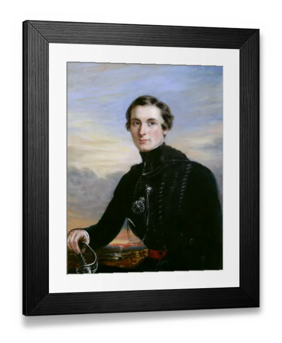 Framed Print : Portrait of an Officer c. 1840 K060147