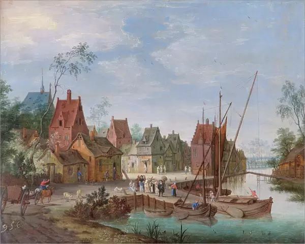 Gysels - A Flemish Village: the River Landing Stage N070602