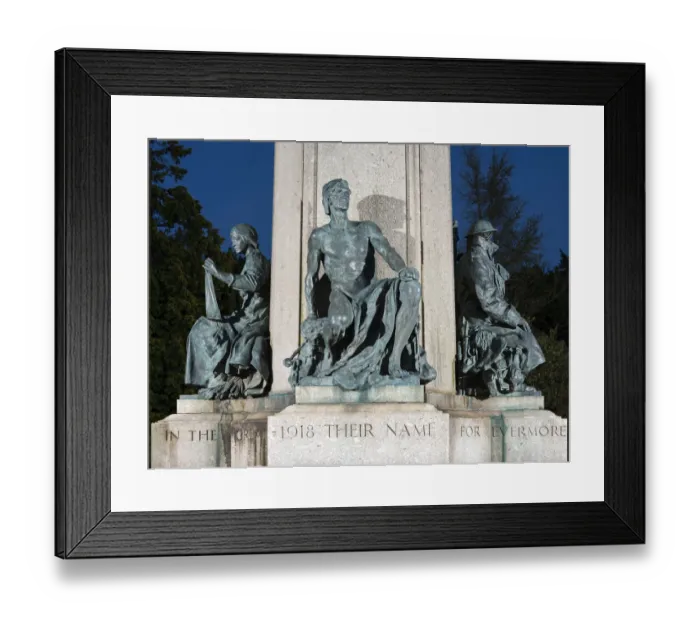 Framed Print : Memorial sculptures DP172954