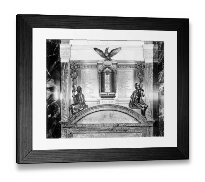Framed Print : Company War Memorial BL29373