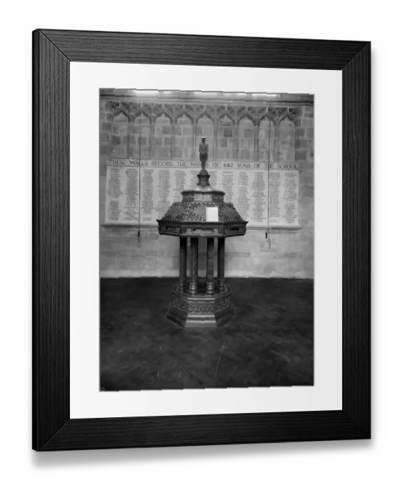 Framed Print : School War Memorial CC46_00113