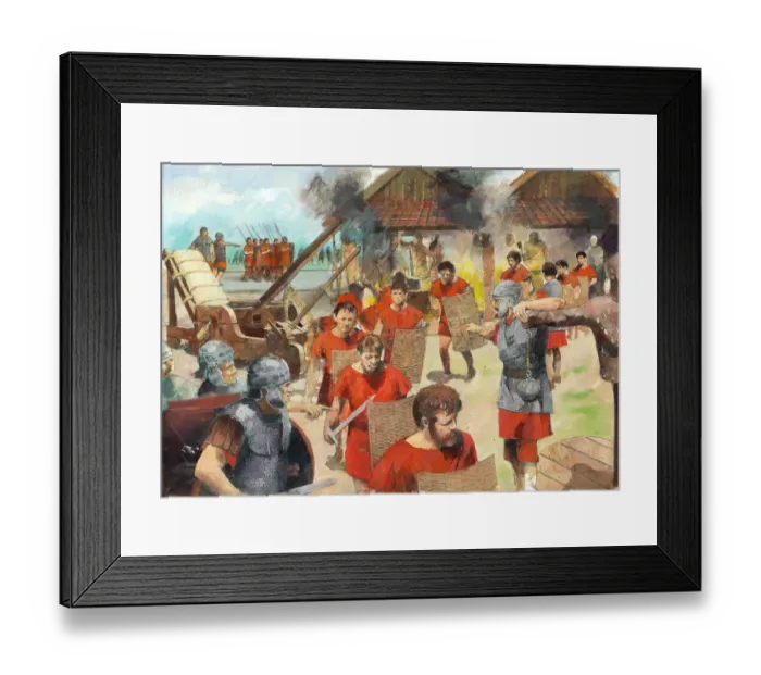 Framed Print : Roman soldiers training IC084_003