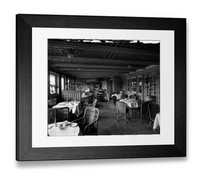 Framed Print : Cafe Parisien, RMS Olympic BL24990_009 Framed Print : Cafe Parisien, RMS Olympic BL24990_009
