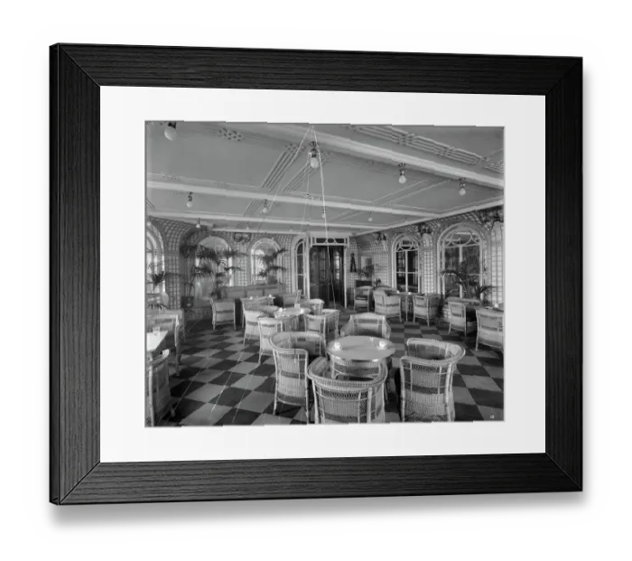 Framed Print : Verandah Cafe, RMS Olympic BL24990_012