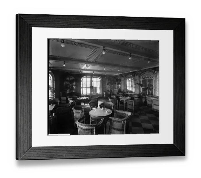 Framed Print : Verandah Cafe, RMS Olympic BL24990_013