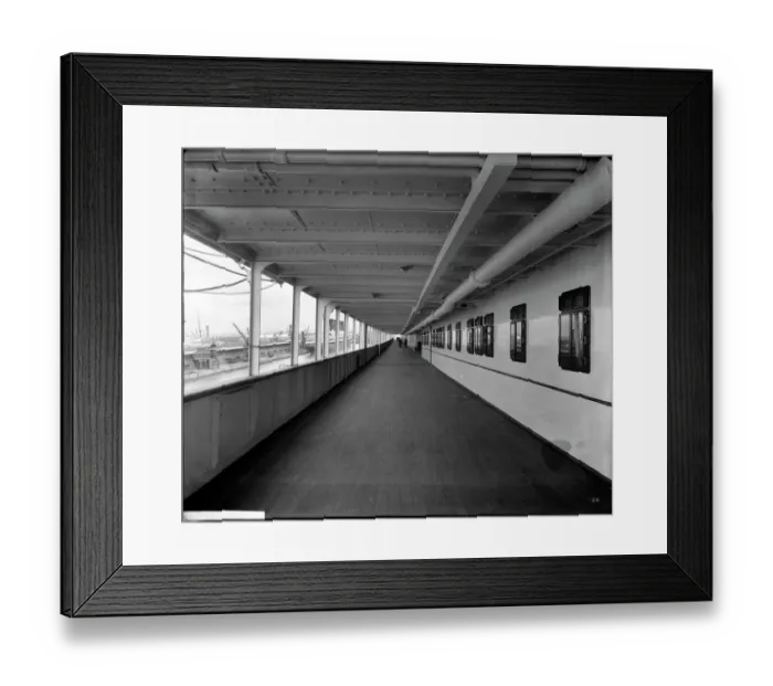 Framed Print : Promenade deck, RMS Olympic BL24990_020