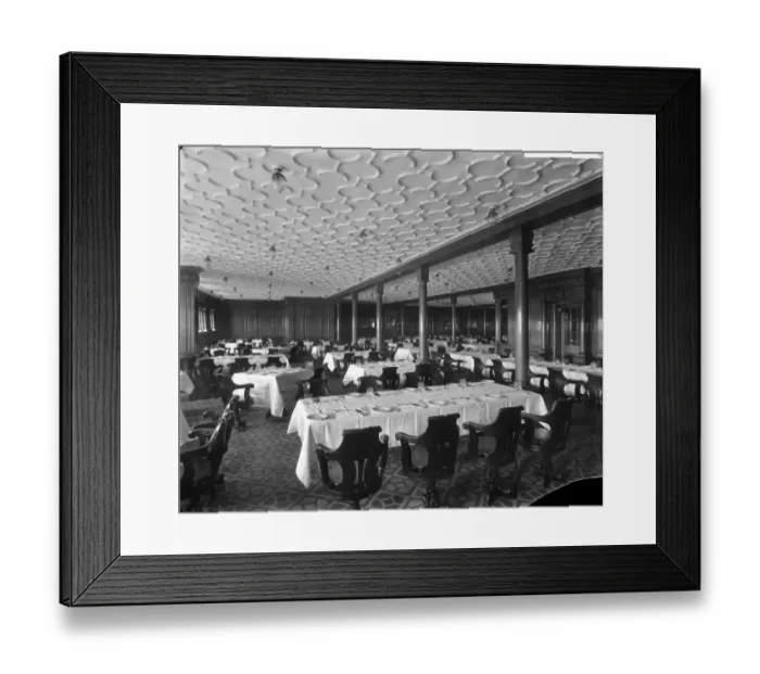 Framed Print : 2nd class saloon, RMS Olympic BL24990_022