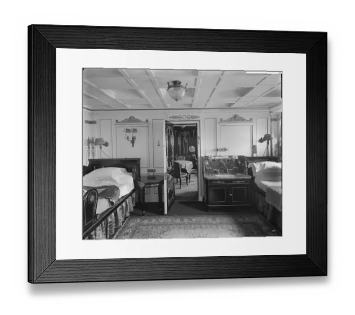 Framed Print : Bedroom suite, RMS Olympic BL24990_025