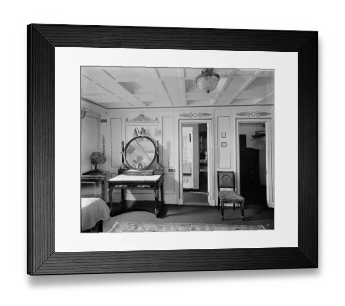 Framed Print : Bedroom suite, RMS Olympic BL24990_028 Framed Print : Bedroom suite, RMS Olympic BL24990_028