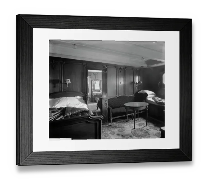 Framed Print : Bedroom suite, RMS Olympic BL24990_028a
