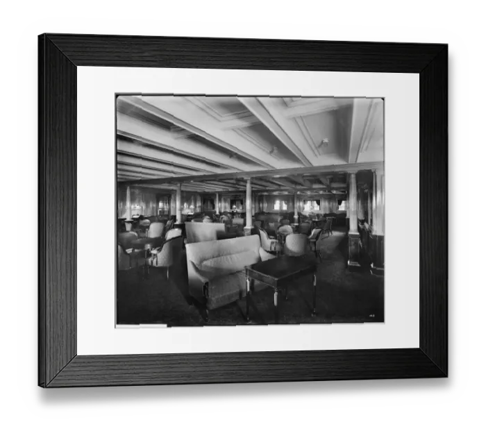 Framed Print : 2nd class library, RMS Olympic BL24990_043