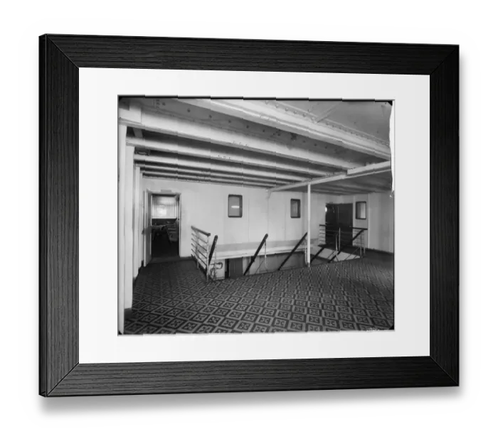 Framed Print : 3rd class companionway, RMS Olympic BL24990_049