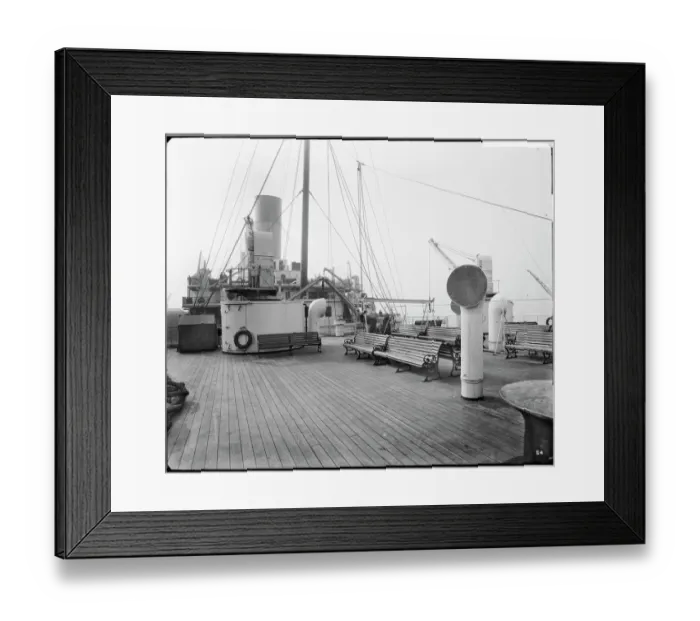 Framed Print : Promenade deck, RMS Olympic BL24990_054