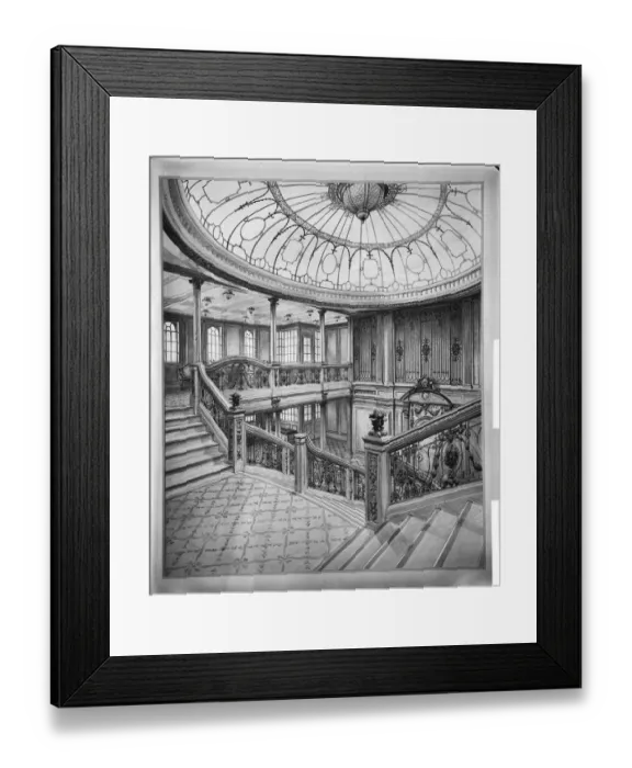 Framed Print : White Star Line designs BL22569a