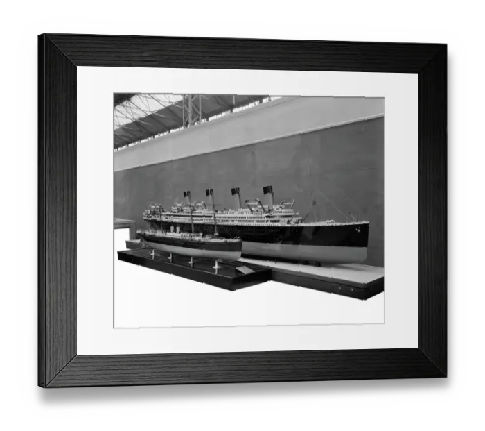 Framed Print : Models of SS and RMS Britannic BL22639_002