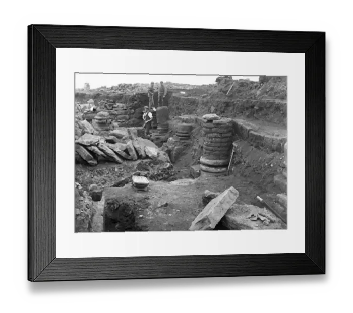 Framed Print : Corbridge Excavations FL00667_01_001