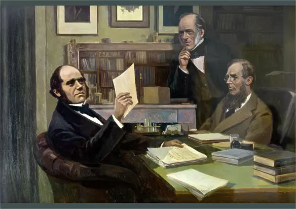 Evstafieff - Charles Darwin, Charles Lyell & Joseph Hooker DP135279