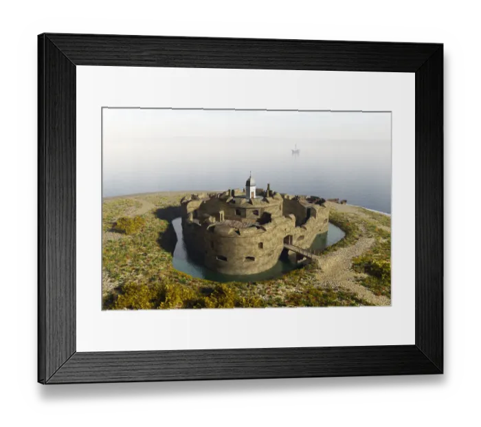 Framed Print : Hurst Castle IC246_002